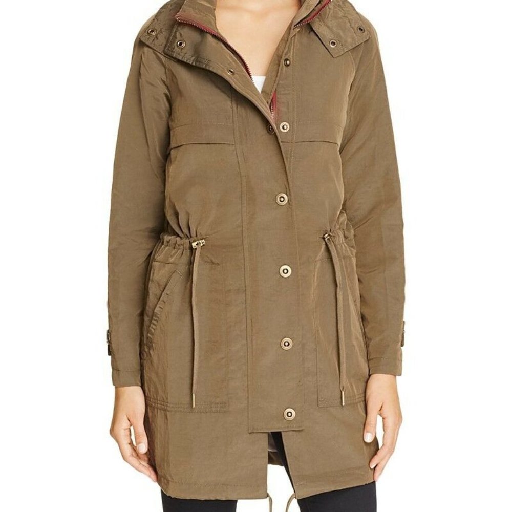 Anorak Drawstring Water Resistant Hooded Jacket Bloomingdales Exclusive NWT